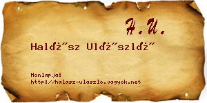 Halász Ulászló névjegykártya